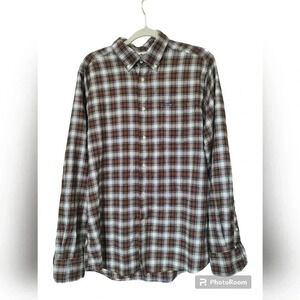 Barbour alderton brushed cotton plaid button up shirt